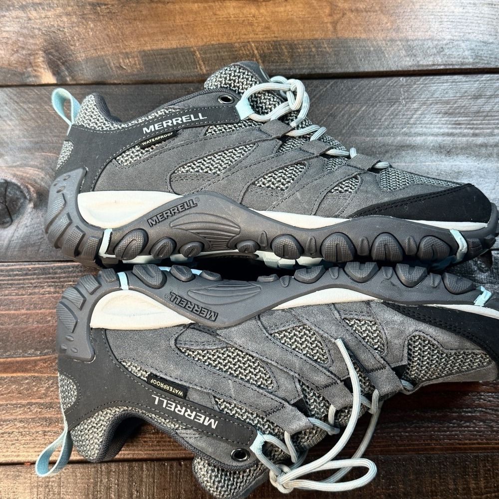 Merrell Alverstone Storm Gray Hiking Shoes UNISEX Womens‎ Size 11 Mens 9.5 NWOT - Picture 5 of 12